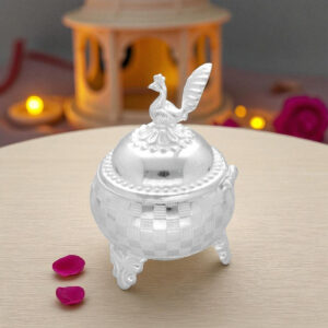 51 Grams peacockk Shape Haldi Kumkum Box