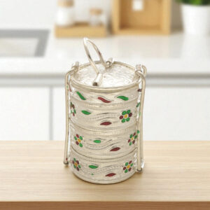 56 Grams Silver Tiffin Box