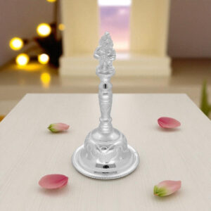 33 Grams Hanuman Design Silver Pooja Bell
