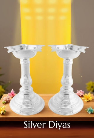 Silver Diya's