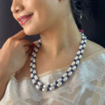 The Feliora 2 Line BlueSapphire Necklace