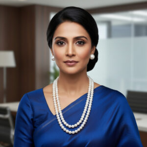 Theertha 2 Lines Round Pearl Set