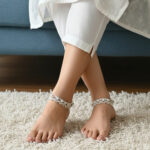 67.7 Grams Dangling Star Silver Anklet