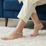 59.9 Grams Fancy Silver Anklet