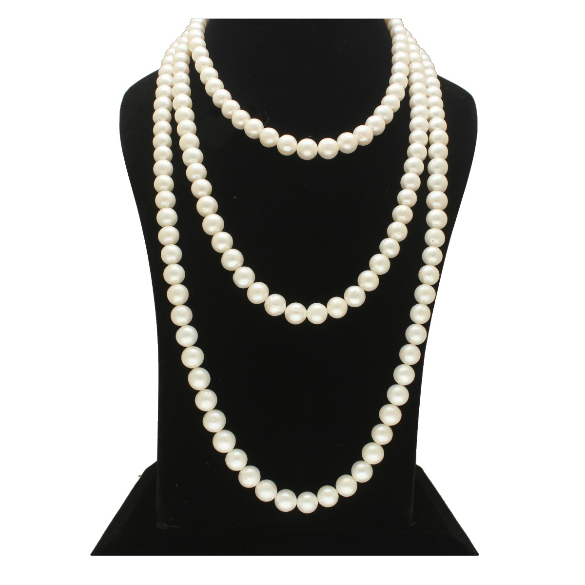 Zenith Opera Designer 9-10 MM Pearl Necklace Set – Jagdamba Pearls