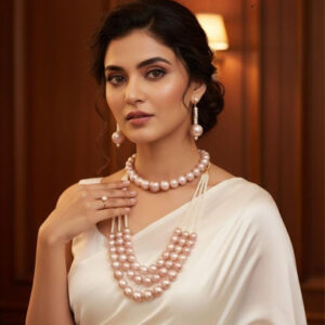 Gala Gradient Glaze 12-14 MM Designer Pearl Necklace Set