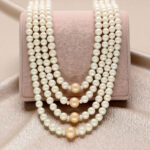 Heirloom Grandeur Layers Designer Pearl Necklace Set