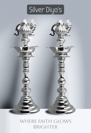 Silver Diyas
