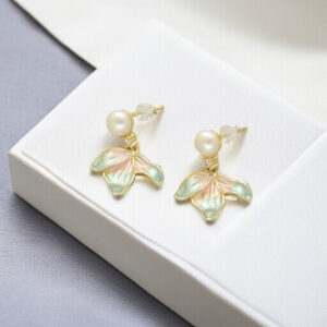 Hamsa Mother Of Pearl Earrings
