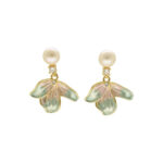 Hamsa Mother Of Pearl Earrings