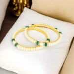 Emerald Matching Bangle Of Pearls