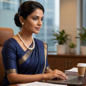 Falak 1 Line Baroque Pearl Necklaces