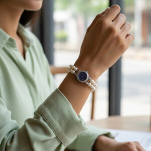 Ehani 2 Lines Pearl Watch