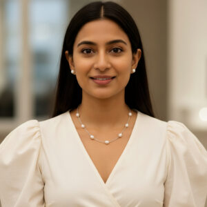 White Pearl Chain Set